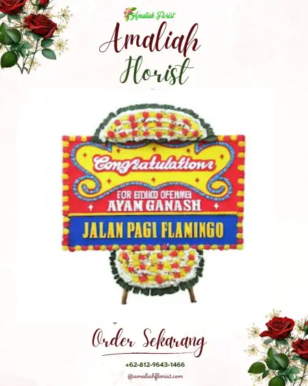 Sewa Papan Bunga Jelok
